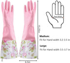 KINGFINGER 2 Pairs Latex-Free Reusable Dishwashing Gloves, PVC Waterproof Long - Image 6