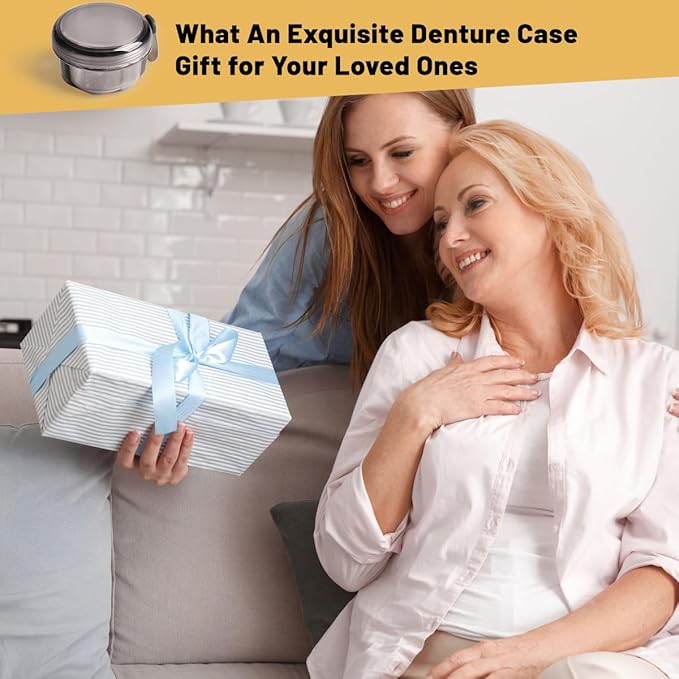 Leak Proof Purple Denture Cups for Soaking Dentures, Partial Denture Bath Case - Image 7