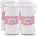 Large Oval Cotton Pads, 3-Layer Dual Textured Design, Lint-Free and Extra Soft by icotle