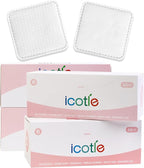 Square Cotton Pads 240 Count, Triple-Layer Design, Lint-Free & Durable by icotle