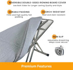 SAVUK Ironing Board Cover and Pad Dual Side X2 Lifetime Double Using Heavy Duty - Image 2