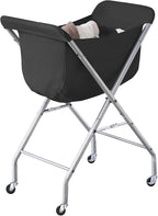 ELYKEN Laundry Cart with Wheels, 32”H Easy Rolling Laundry Hamper with by ELYKEN