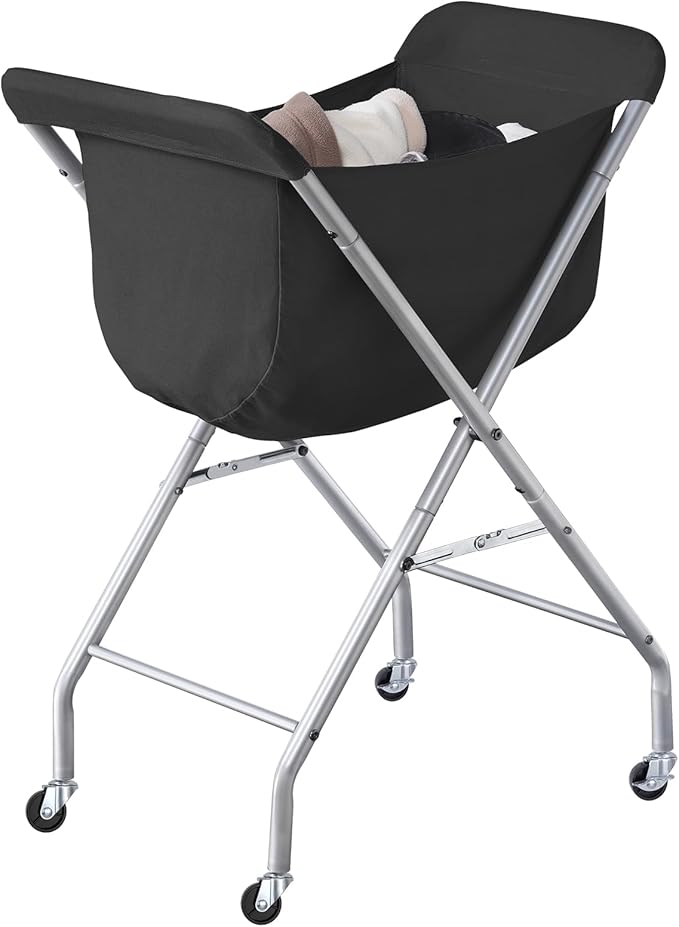 ELYKEN Laundry Cart with Wheels, 32”H Easy Rolling Laundry Hamper with by ELYKEN