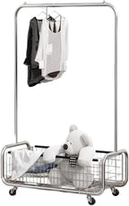Garment Rack With Storage Baskets, Clothing Rack by AUGMIRR