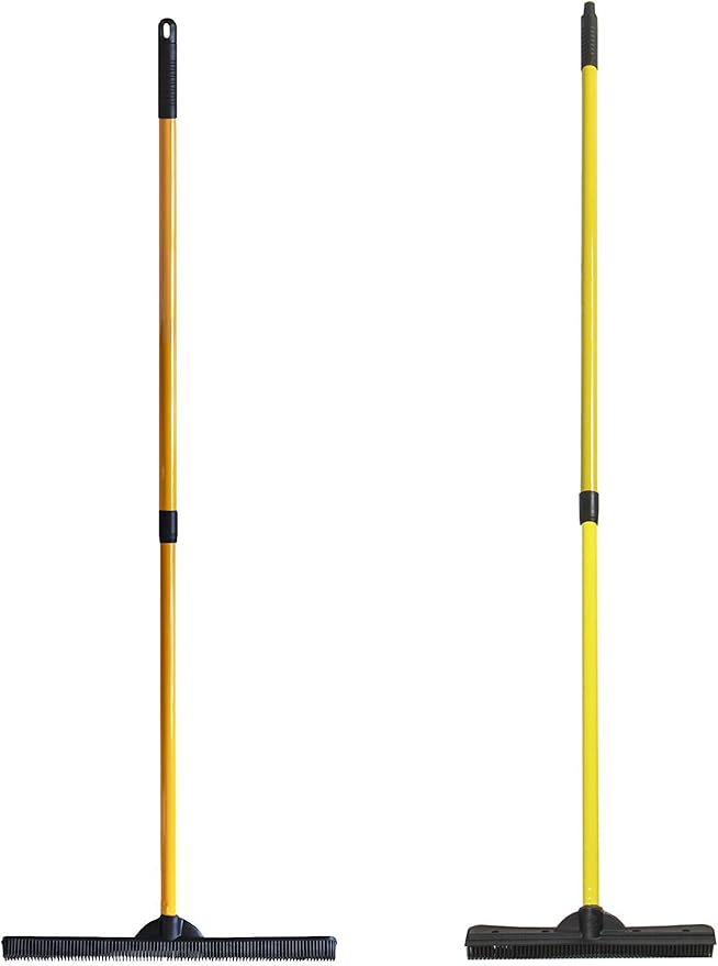 FURemover Pet Hair Rubber Broom 2-Piece Set containing Original and PRO by FURemover