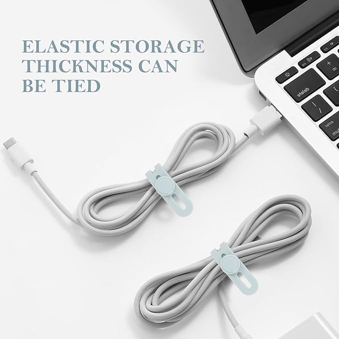 Donruby 30Pcs Silicone Cable Ties - Image 6