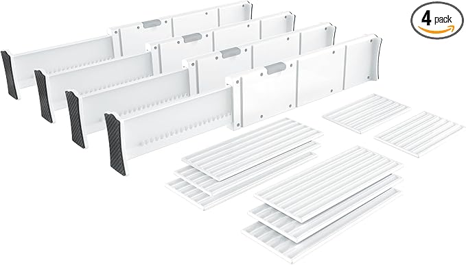 KABUM Upgrade Adjustable Drawer Divider Organizer Clothes Dresser Organizer by KABUM