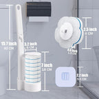Disposable Toilet Brush， 2 Pack Toilet Wand and Holder - Image 4