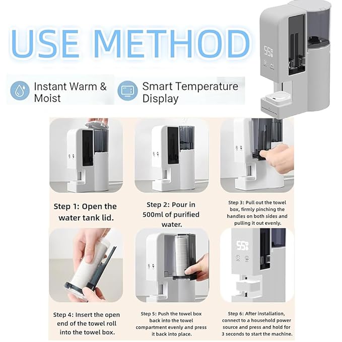 Hot Face Towel Heater Machine, Automatic Disposable Towel Warmer - Image 6
