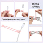 16 PCS Silicone Cable Ties Cord Organizer - Image 4