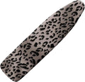 Black Leopard Print Ironing Board Pad and Cover Standard Ironing Board Cover by Darisoco