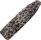 Black Leopard Print Ironing Board Pad and Cover Standard Ironing Board Cover by Darisoco