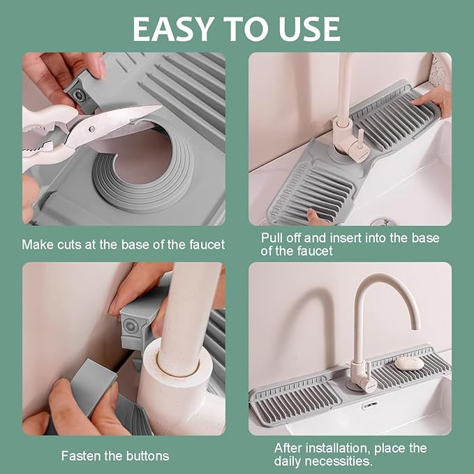 24 Inch Upgraded Draining Mat Folding Faucet Mat - Image 5