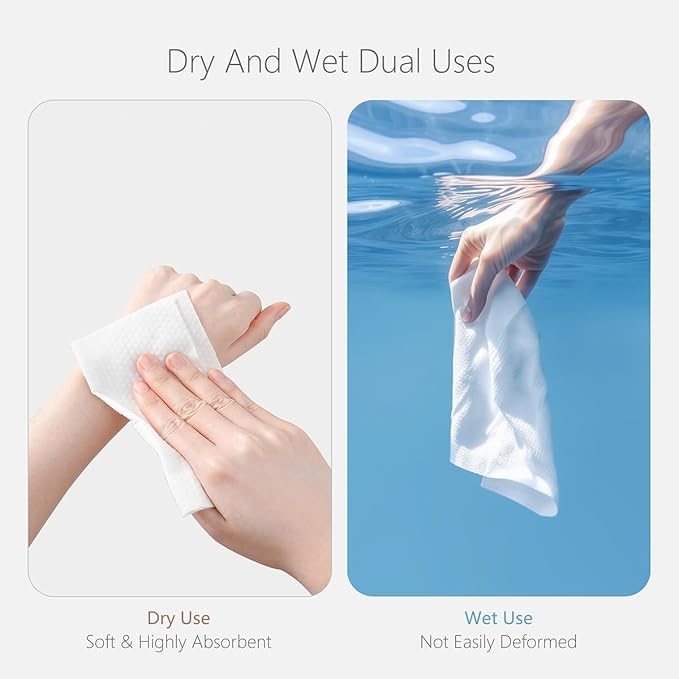 Face Towels Disposable Cotton Facial Towels, Drying Tissue - Image 5