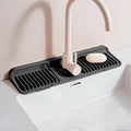 Longer Silicone Faucet Mat for Kitchen Sink – Button Style Faucet Drip Catcher by Unknown