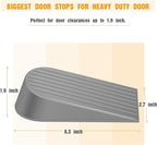 Crosize Grey Extra Large Door Stopper, High 1.9 Inches Big Door Stop - Image 2