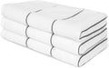 White 3 Pack Hand Towels, 100% Cotton, Highly Absorbent and Soft Feel Towels by Vowanop