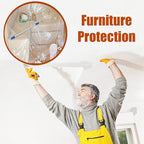 10 Pieces Plastic Drop Sheets for Painting, Waterproof and Dust-Proof Clear - Image 7