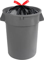 Amazon Basics Multipurpose Drawstring Trash Bags, 30 Gallon Capacity, Tear - Image 4