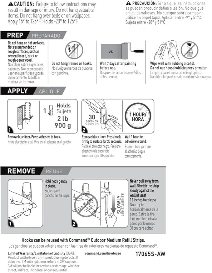 Command Outdoor Medium Black Wire Toggle Hooks, 2 Hooks and 3 Strips, - Image 14