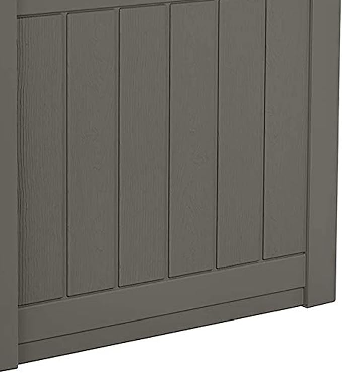 Suncast Outdoor Storage Box - 22 Gallon Stone Gray Resin Outdoor Deck Box with Seat, Weatherproof Patio Storage Bin Container for Keeping Cushions, Tools, & Towels for Pool, Yard, & Garden - Image 3