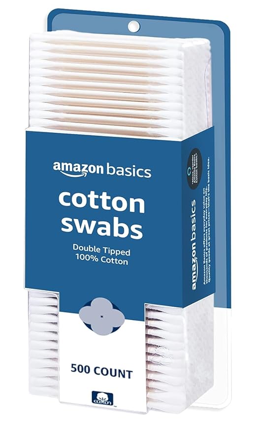 Amazon Basics Double-Tipped Cotton Swabs by AmazonBasics