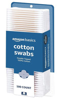 Amazon Basics Double-Tipped Cotton Swabs by AmazonBasics