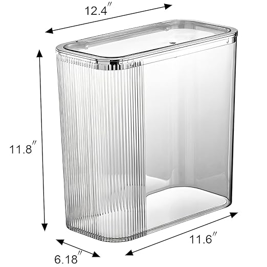 Sooyee Clear 14 Liter Bathroom Trash Can - Image 5