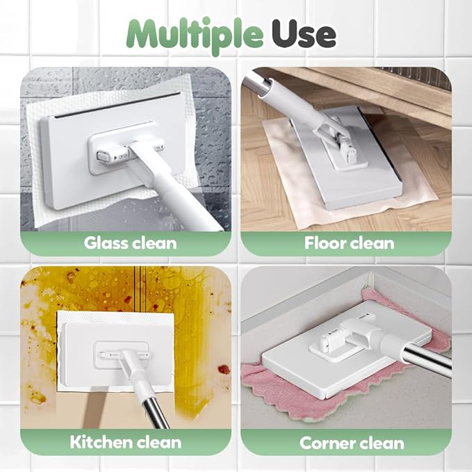 Disposable Dust Mop with 4 Reusable Cloths, 2026 New 39in Long Handle - Image 4
