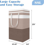 BlissTotes 3-Pack Laundry Basket, Freestanding＆Waterproof Laundry Hamper - Image 2