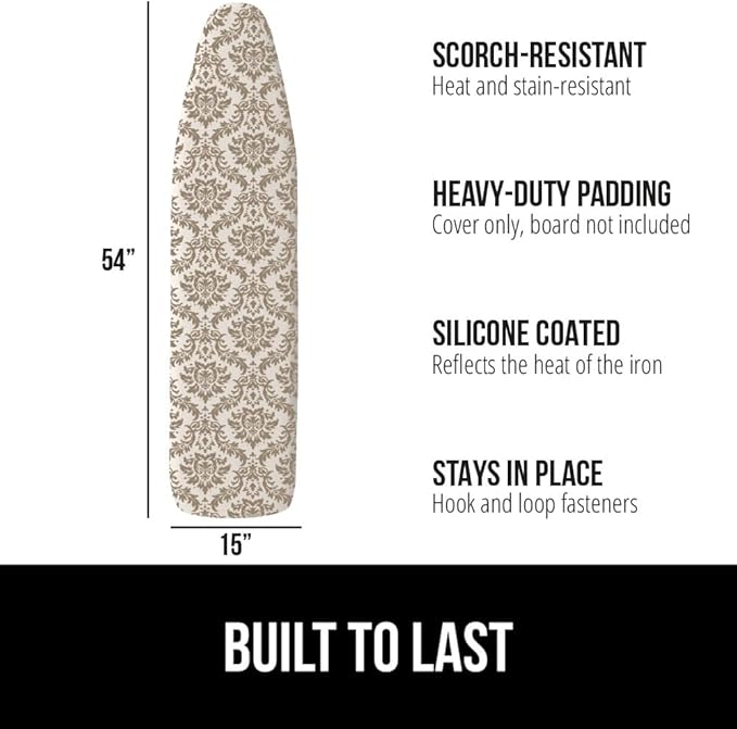 The Original GORILLA GRIP Ironing Board Cover and Pad, Silicone Coating - Image 2