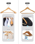 Nature Smile Luxury Natural Wooden Suit Hangers - Image 7