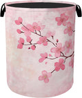 Pink Cherry Blossoms Laundry Basket by Gearsly
