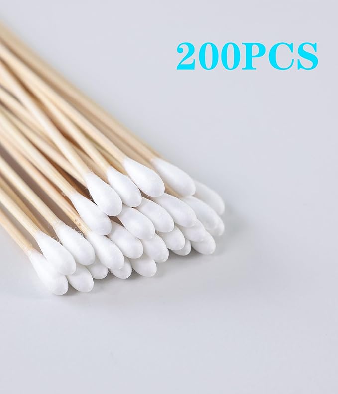 200PCS Cotten Swab Applicators, 6 Inch Long Wooden Cotton Swabs - Image 7
