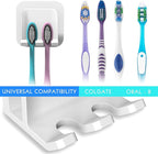 2 PCS Self-Adhesive Toothbrush Holders Wall Mounted, Water Proof Toothbrush Hook - Image 3
