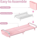 TOOLF Small Dish Drying Rack, Mini Expandable Compact Dish Rack, Slim - Image 7
