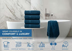 DAN RIVER Bath Towels Set of 4, 27 x 54 Inches, 100% Cotton, Larger & Lighter - Image 5