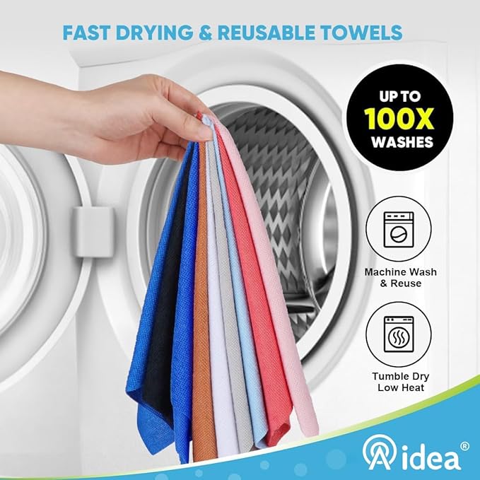 AIDEA Microfiber Cleaning Cloth Roll, 55 Sheets, Microfiber Towels - Image 6
