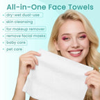Ditoi Disposable Face Towels, Ultra Soft &Thick Face Dry Wipes - Image 2