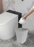 DAJITRE Small Plastic Trash Can Wastebasket Recycling Bin - Image 2