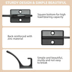 14 Pack Coat Hooks, Heavy Duty Coat Hooks Wall Mounted - Image 5