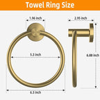 Towel Ring 2Pack, SUS304 Stainless Steel Hand Towel Holder - Image 6
