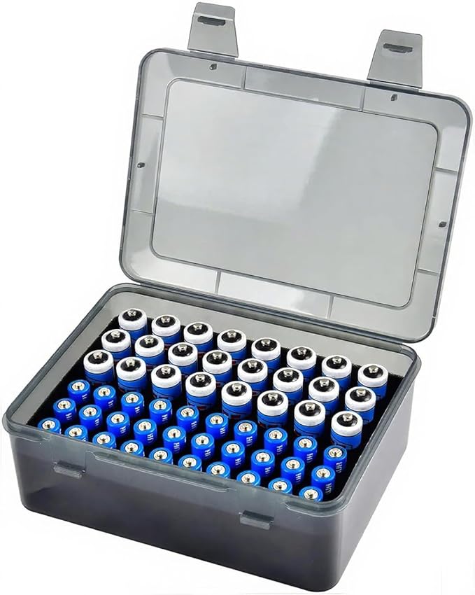 Battery Organizer, Portable Battery Box by OEAYA