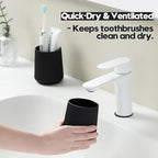 Black Striped Toothbrush Holder - Image 3