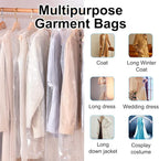 BEISHIDA 25PCS 72 Inch Plastic Garment Bag-Plastic Clear Dry Cleaner Laundry - Image 5