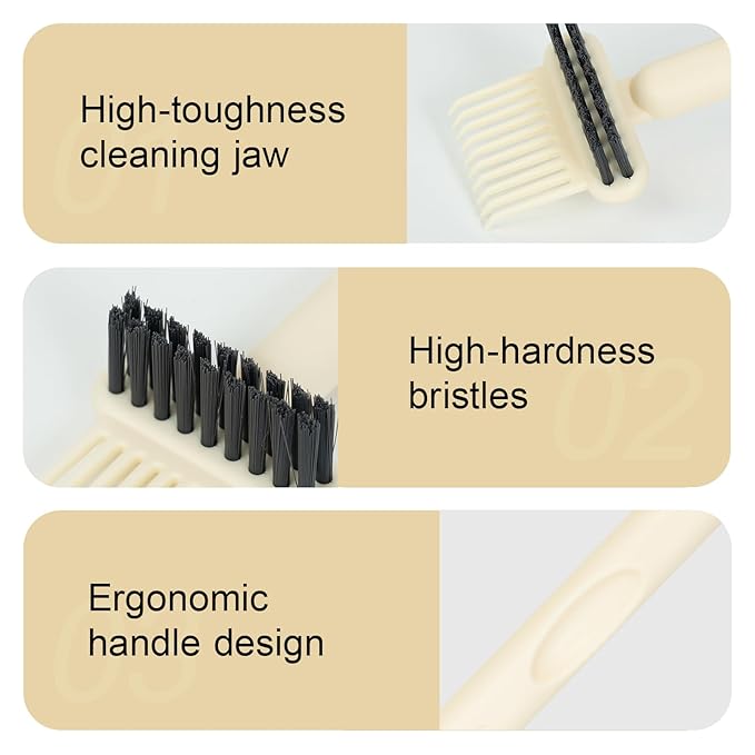 RHOS 2-in-1 Hair Brush Cleaner Tool, Comb Cleaner - Image 4