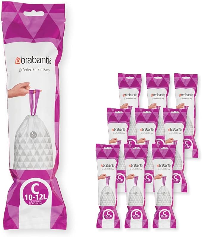 Brabantia PerfectFit Trash Bags Thick Plastic Trash Can Liners by BrabantiaUSA