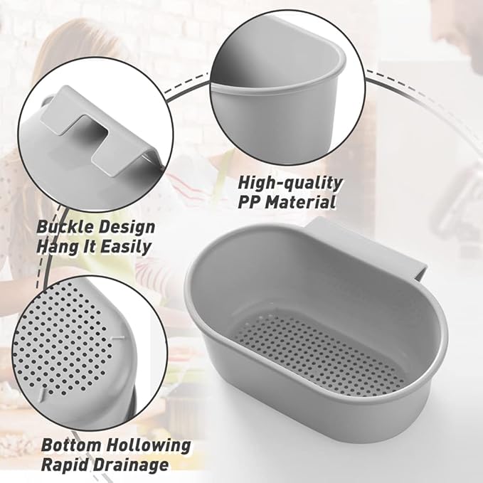 Sink Drain Strainer Basket, Abnaok Multifunction Sink Strainer Kitchen Food - Image 4