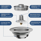 3-in-1 Kitchen Sink Drain Strainer - Image 7