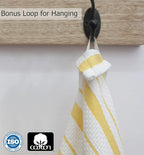 COTTON CRAFT Oversized Kitchen Towels -4 Pack 100% Cotton Basketweave Tea Dish - Image 3